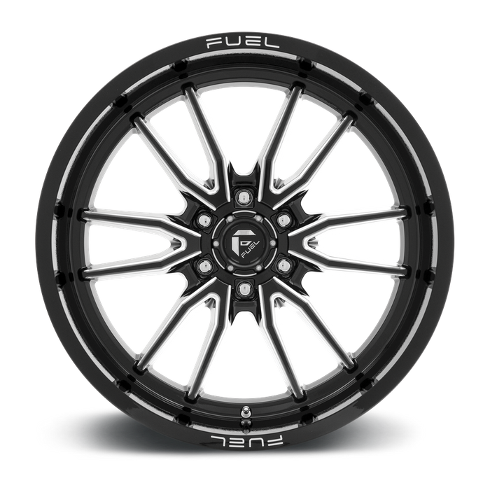 Fuel 1PC D761 CLASH 22X10 -18 6X135/6X5.3 Gloss Black Milled