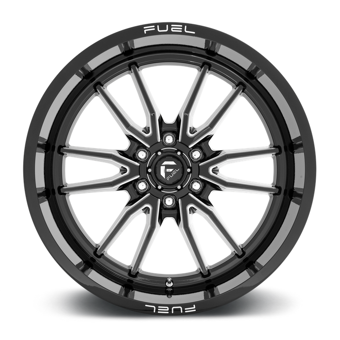 Fuel 1PC D761 CLASH 22X12 -44 6X139.7/6X5.5 Gloss Black Milled
