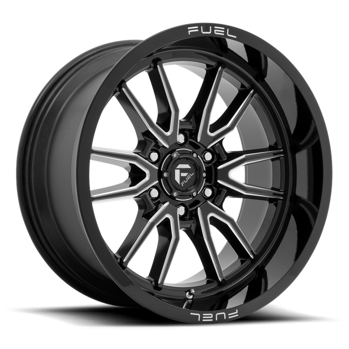 Fuel 1PC D761 CLASH 17X9 1 6X139.7/6X5.5 Gloss Black Milled