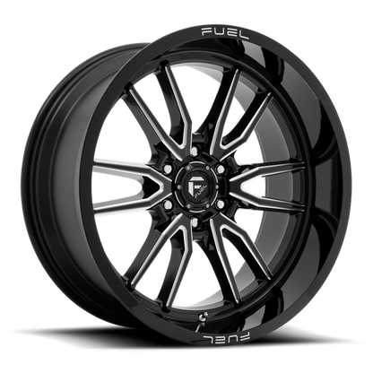 Fuel 1PC D761 CLASH 22X10 -18 6X135/6X5.3 Gloss Black Milled