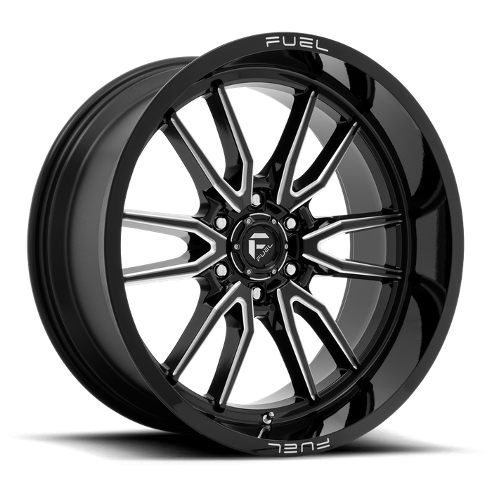 Fuel 1PC D761 CLASH 22X10 -18 6X139.7/6X5.5 Gloss Black Milled