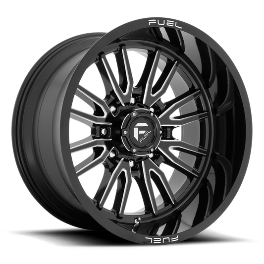 Fuel 1PC D761 CLASH 22X12 -44 8X180/8X7.1 Gloss Black Milled