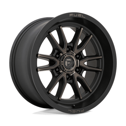 Fuel 1PC D762 CLASH 18X9 1 6X120/6X120 Matte Black Double Dark Tint