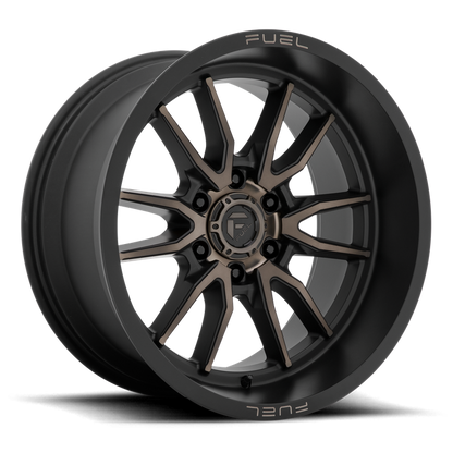 Fuel 1PC D762 CLASH 17X9 -12 6X135/6X5.3 Matte Black Double Dark Tint
