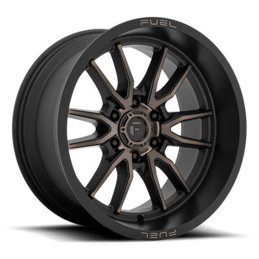 Fuel 1PC D762 CLASH 17X9 -12 6X139.7/6X5.5 Matte Black Double Dark Tint