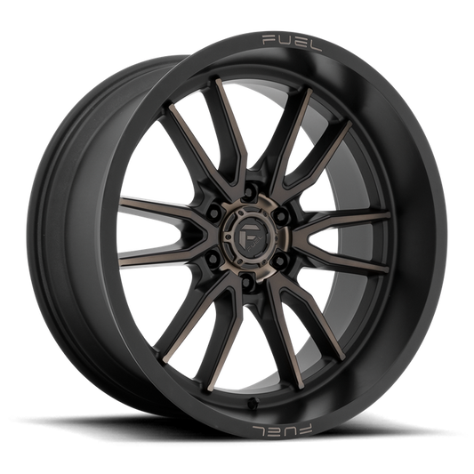Fuel 1PC D762 CLASH 22X10 -18 6X139.7/6X5.5 Matte Black Double Dark Tint