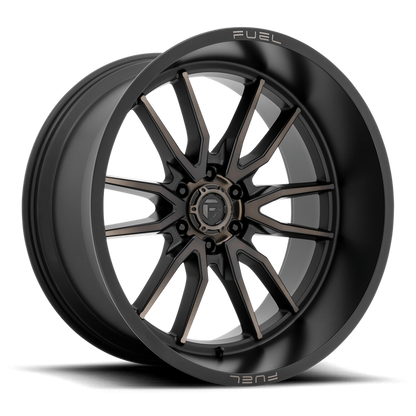 Fuel 1PC D762 CLASH 24X12 -44 6X139.7/6X5.5 Matte Black Double Dark Tint
