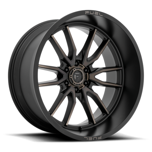 Fuel 1PC D762 CLASH 24X12 -44 6X139.7/6X5.5 Matte Black Double Dark Tint