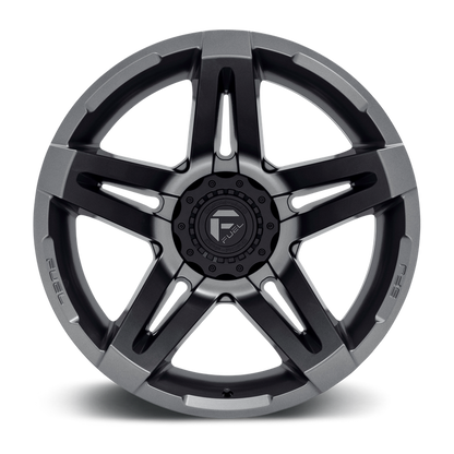 Fuel 1PC D764 SFJ 22X14 -75 6X135/6X5.3/6X139.7/6X5.5 Matte Gun Metal