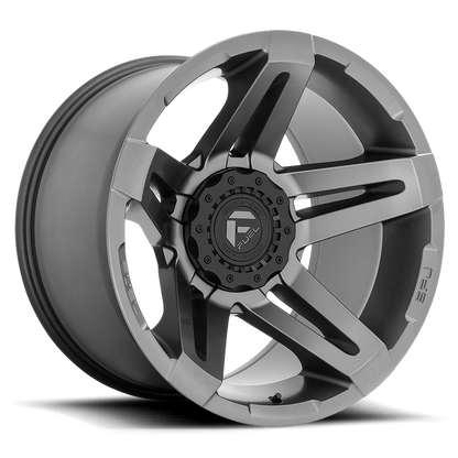 Fuel 1PC D764 SFJ 20X12 -44 5X114.3/5X127/5X4.5/5.0 Matte Gun Metal