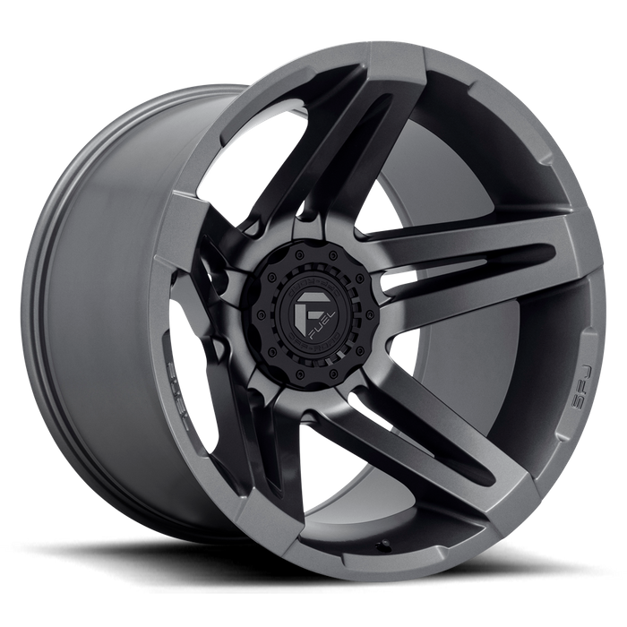 Fuel 1PC D764 SFJ 22X14 -75 5X127/5X139.7/5X5.0/5.5 Matte Gun Metal