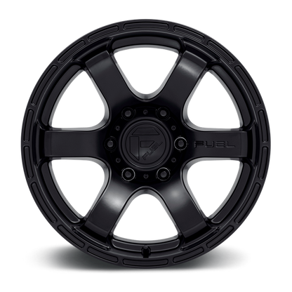 Fuel 1PC D766 RUSH 17X9 -12 6X139.7/6X5.5 SATIN BLACK