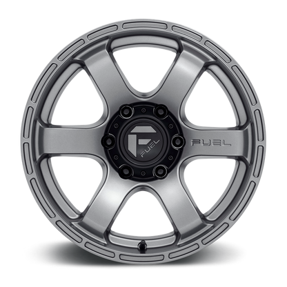 Fuel 1PC D767 RUSH 17X9 1 6X139.7/6X5.5 Matte Gun Metal