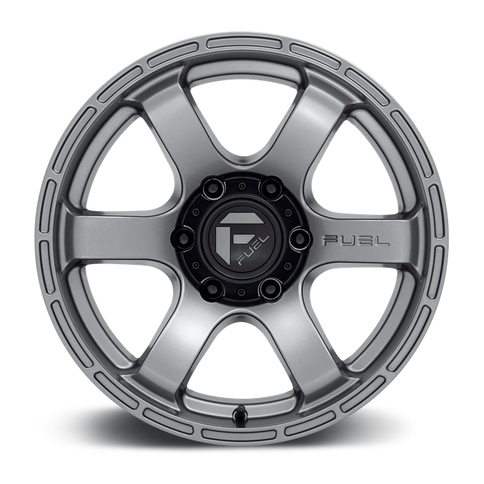 Fuel 1PC D767 RUSH 18X9 -12 6X139.7/6X5.5 Matte Gun Metal