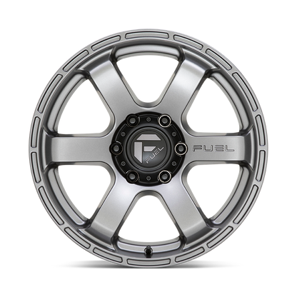 Fuel 1PC D767 RUSH 18X9 20 6X120/6X120 Matte Gun Metal