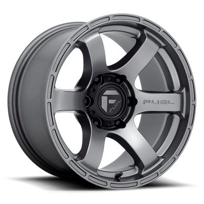 Fuel 1PC D767 RUSH 17X9 -12 6X139.7/6X5.5 Matte Gun Metal