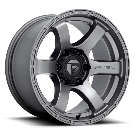 Fuel 1PC D767 RUSH 17X9 -12 6X139.7/6X5.5 Matte Gun Metal