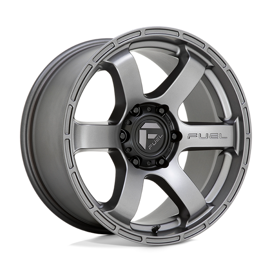 Fuel 1PC D767 RUSH 18X9 20 6X120/6X120 Matte Gun Metal