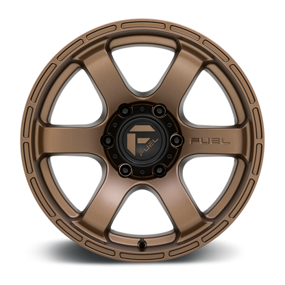 Fuel 1PC D768 RUSH 17X9 1 6X139.7/6X5.5 Matte Bronze