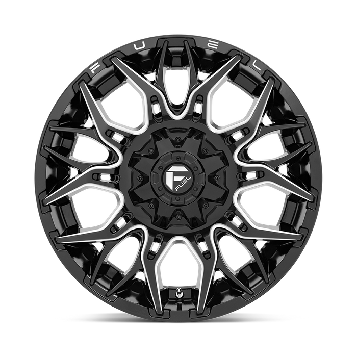 Fuel 1PC D769 TWITCH 20X9 1 5X139.7/5X150/5X5.5/150 Glossy Black Milled
