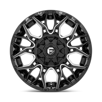 Fuel 1PC D769 TWITCH 22X10 -18 5X139.7/5X150/5X5.5/150 Glossy Black Milled