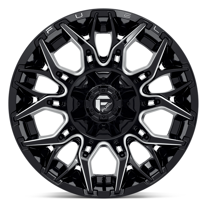 Fuel 1PC D769 TWITCH 20X10 -18 6X135/6X5.3/6X139.7/6X5.5 Glossy Black Milled