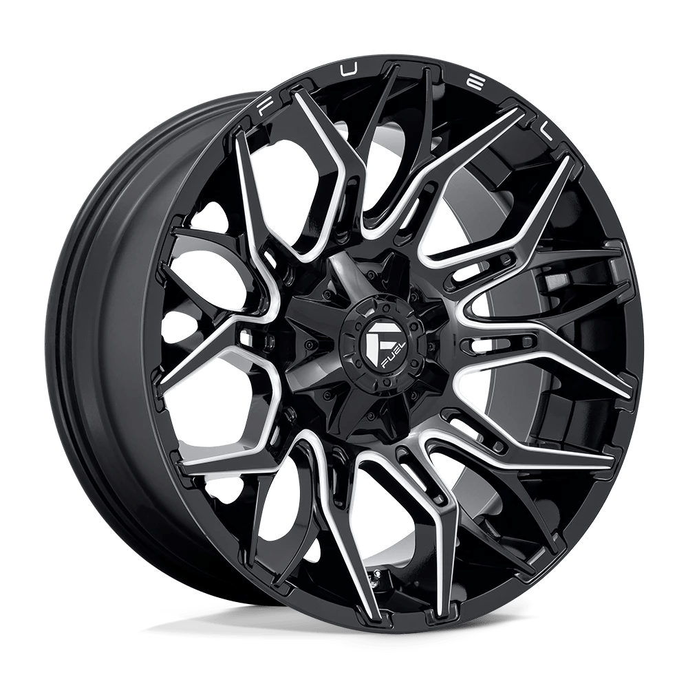 Fuel 1PC D769 TWITCH 22X10 -18 8X180/8X7.1 Glossy Black Milled