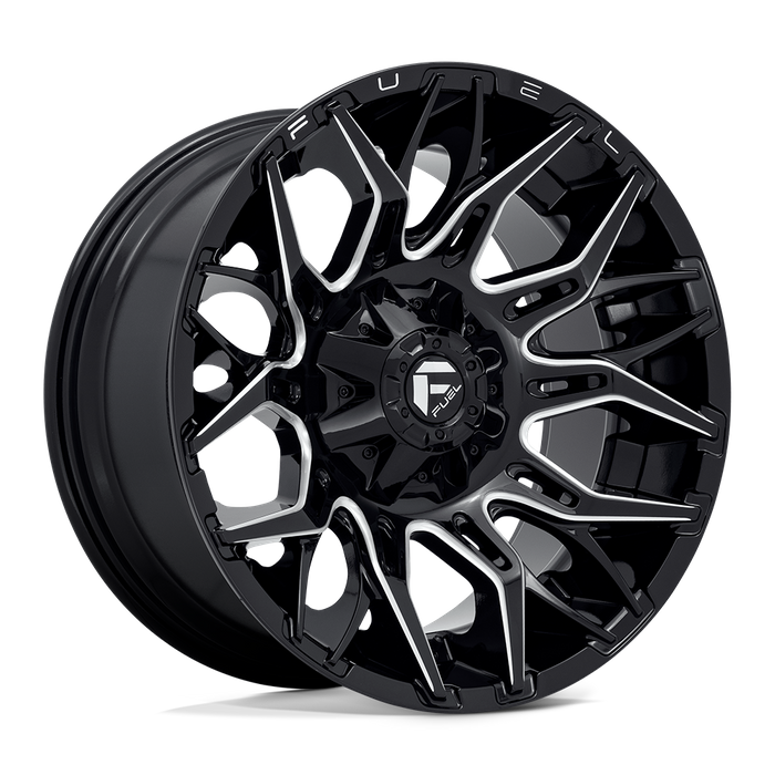 Fuel 1PC D769 TWITCH 20X10 -18 6X135/6X5.3/6X139.7/6X5.5 Glossy Black Milled
