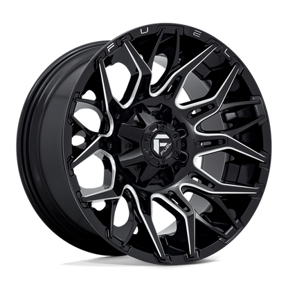 Fuel 1PC D769 TWITCH 20X10 -18 6X135/6X5.3/6X139.7/6X5.5 Glossy Black Milled