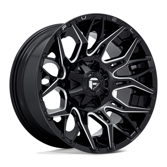 Fuel 1PC D769 TWITCH 20X10 -18 6X135/6X5.3/6X139.7/6X5.5 Glossy Black Milled