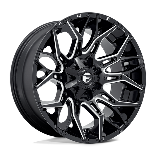 Fuel 1PC D769 TWITCH 22X10 -18 8X170/8X6.7 Glossy Black Milled