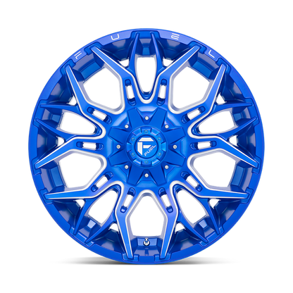 Fuel 1PC D770 TWITCH 22X10 -18 6X135/6X5.3/6X139.7/6X5.5 Anodized Blue Milled