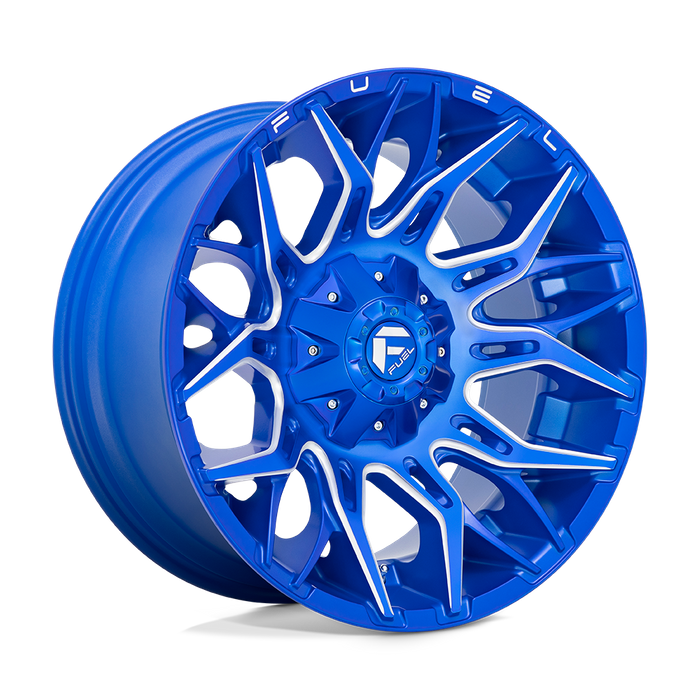 Fuel 1PC D770 TWITCH 22X12 -44 5X139.7/5X150/5X5.5/150 Anodized Blue Milled