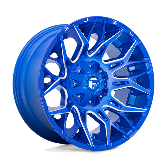 Fuel 1PC D770 TWITCH 22X12 -44 5X139.7/5X150/5X5.5/150 Anodized Blue Milled