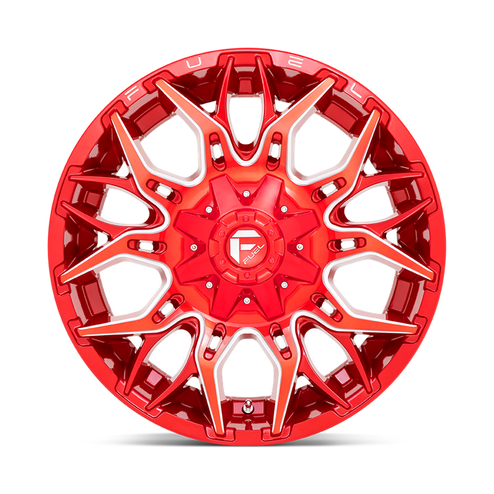 Fuel 1PC D771 TWITCH 22X10 -18 6X135/6X5.3/6X139.7/6X5.5 Candy Red Milled