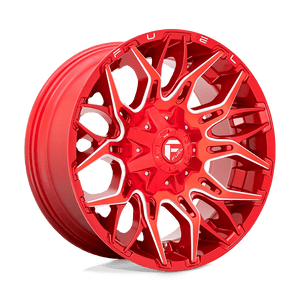 Fuel 1PC D771 TWITCH 20X9 1 8X180/8X7.1 Candy Red Milled