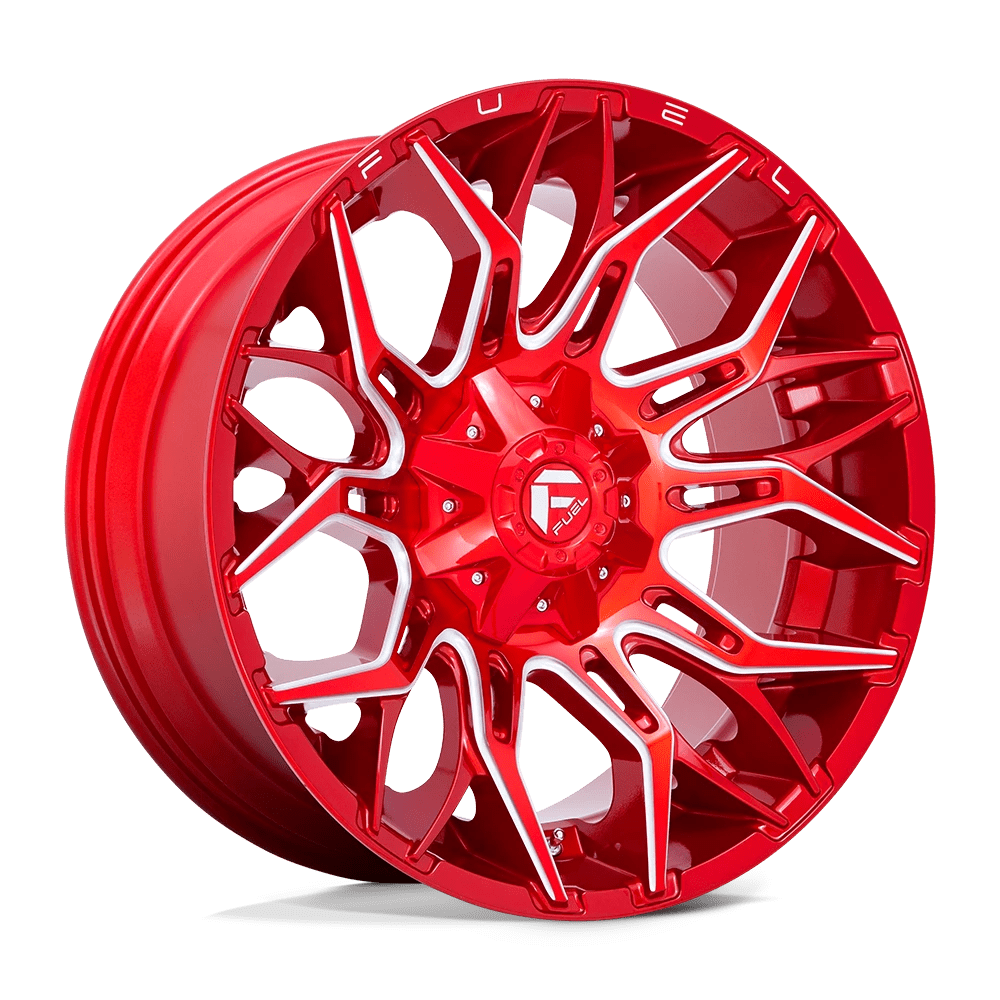 Fuel 1PC D771 TWITCH 22X10 -18 8X170/8X6.7 Candy Red Milled
