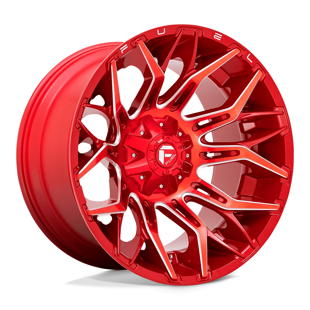 Fuel 1PC D771 TWITCH 22X12 -44 5X114.3/5X127/5X4.5/5.0 Candy Red Milled