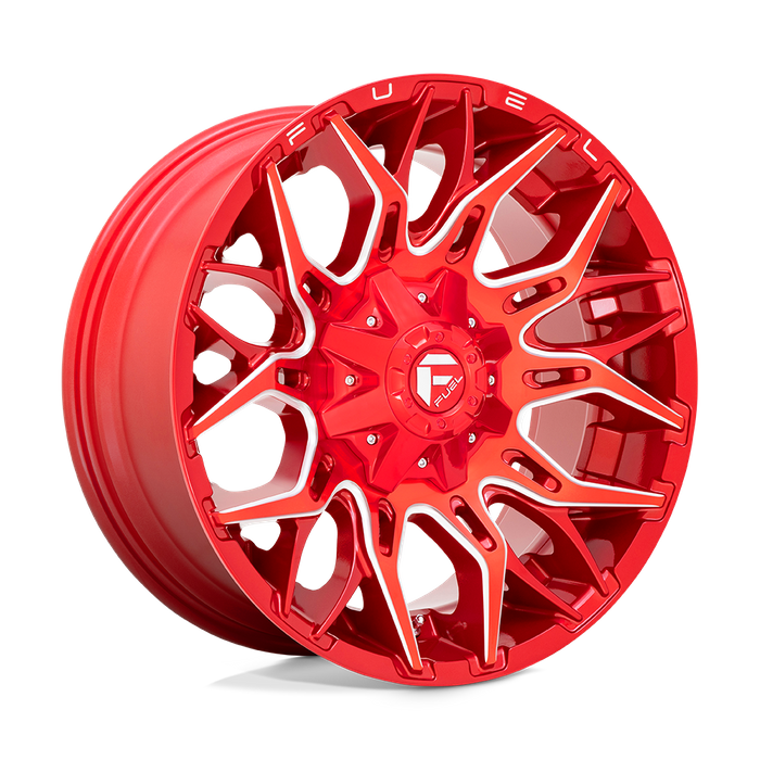 Fuel 1PC D771 TWITCH 20X10 -18 8X180/8X7.1 Candy Red Milled