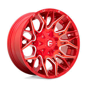 Fuel 1PC D771 TWITCH 22X12 -44 8X165.1/8X6.5 Candy Red Milled