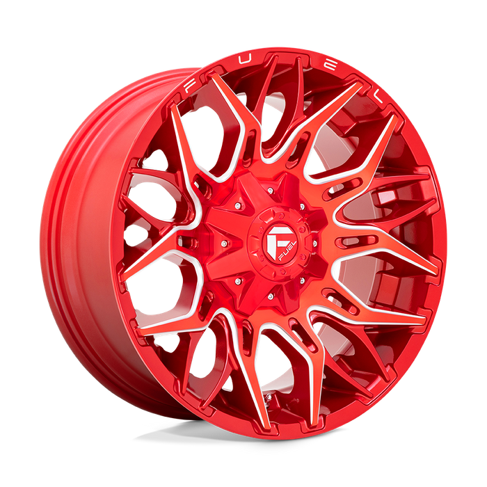 Fuel 1PC D771 TWITCH 22X10 -18 5X114.3/5X127/5X4.5/5.0 Candy Red Milled