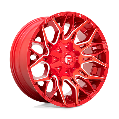 Fuel 1PC D771 TWITCH 22X10 -18 5X114.3/5X127/5X4.5/5.0 Candy Red Milled
