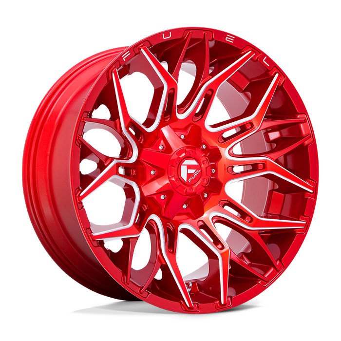 Fuel 1PC D771 TWITCH 22X10 -18 8X170/8X6.7 Candy Red Milled