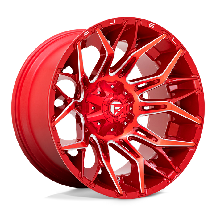 Fuel 1PC D771 TWITCH 22X12 -44 5X139.7/5X150/5X5.5/150 Candy Red Milled