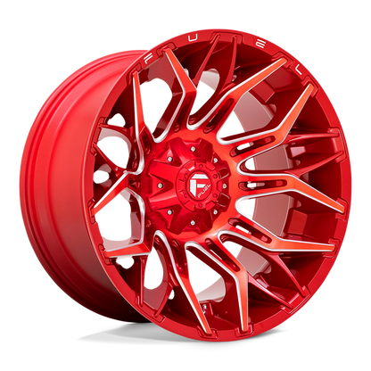 Fuel 1PC D771 TWITCH 22X12 -44 5X114.3/5X127/5X4.5/5.0 Candy Red Milled