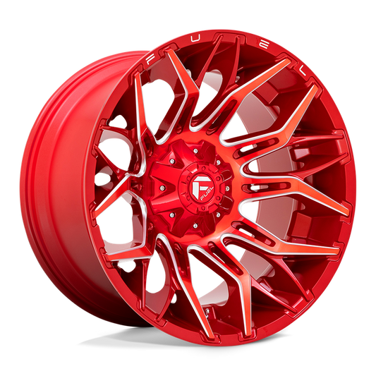 Fuel 1PC D771 TWITCH 22X12 -44 5X114.3/5X127/5X4.5/5.0 Candy Red Milled