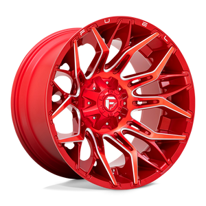Fuel 1PC D771 TWITCH 22X12 -44 5X114.3/5X127/5X4.5/5.0 Candy Red Milled