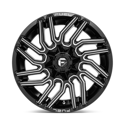 Fuel 1PC D773 TYPHOON 22X12 -44 8X170/8X6.7 Gloss Black Milled