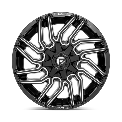 Fuel 1PC D773 TYPHOON 20X9 1 8X170/8X6.7 Gloss Black Milled