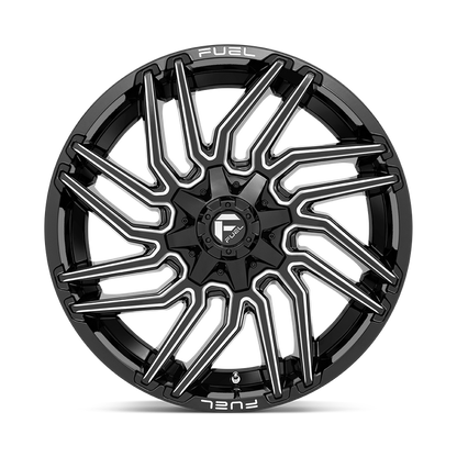 Fuel 1PC D773 TYPHOON 22X10 -18 8X180/8X7.1 Gloss Black Milled